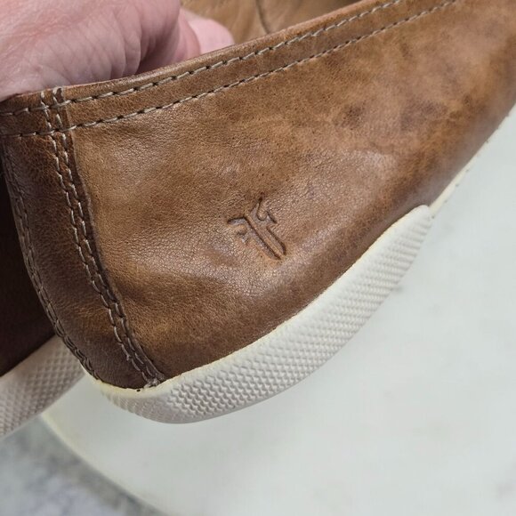 Frye Melanie Loafers Womens 9 Brown Leather Slip-On Classic Preppy Coastal Boho - Picture 12 of 16